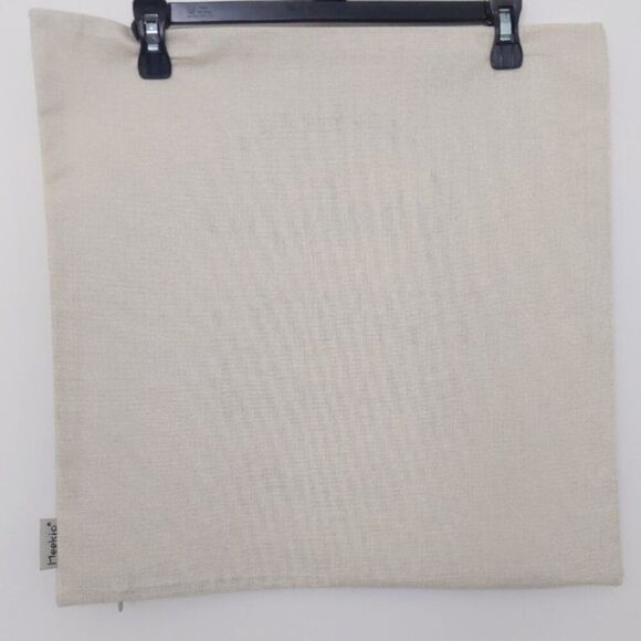 Farmhouse Decorative Canvas Pillow Cover with Grateful Thankful Blessed Quotes - Picture 2 of 3